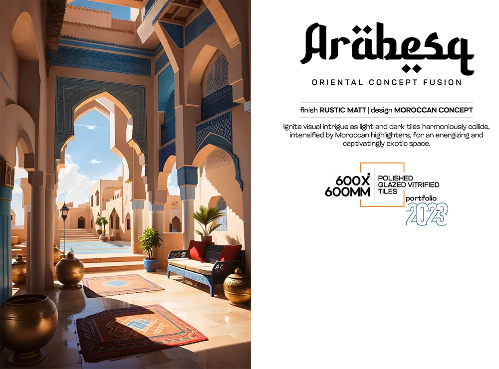 600X600 ARABESQ _ Rustic Matt Moroccan Concept