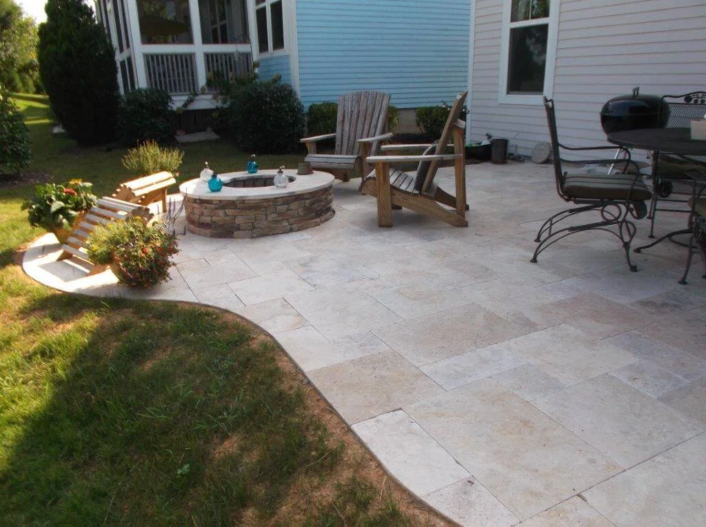 Travertine Tiles for Patios and Pool Decks