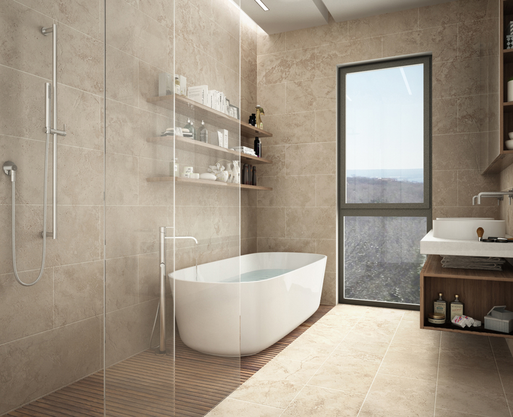 Travertine Tiles for Bathrooms