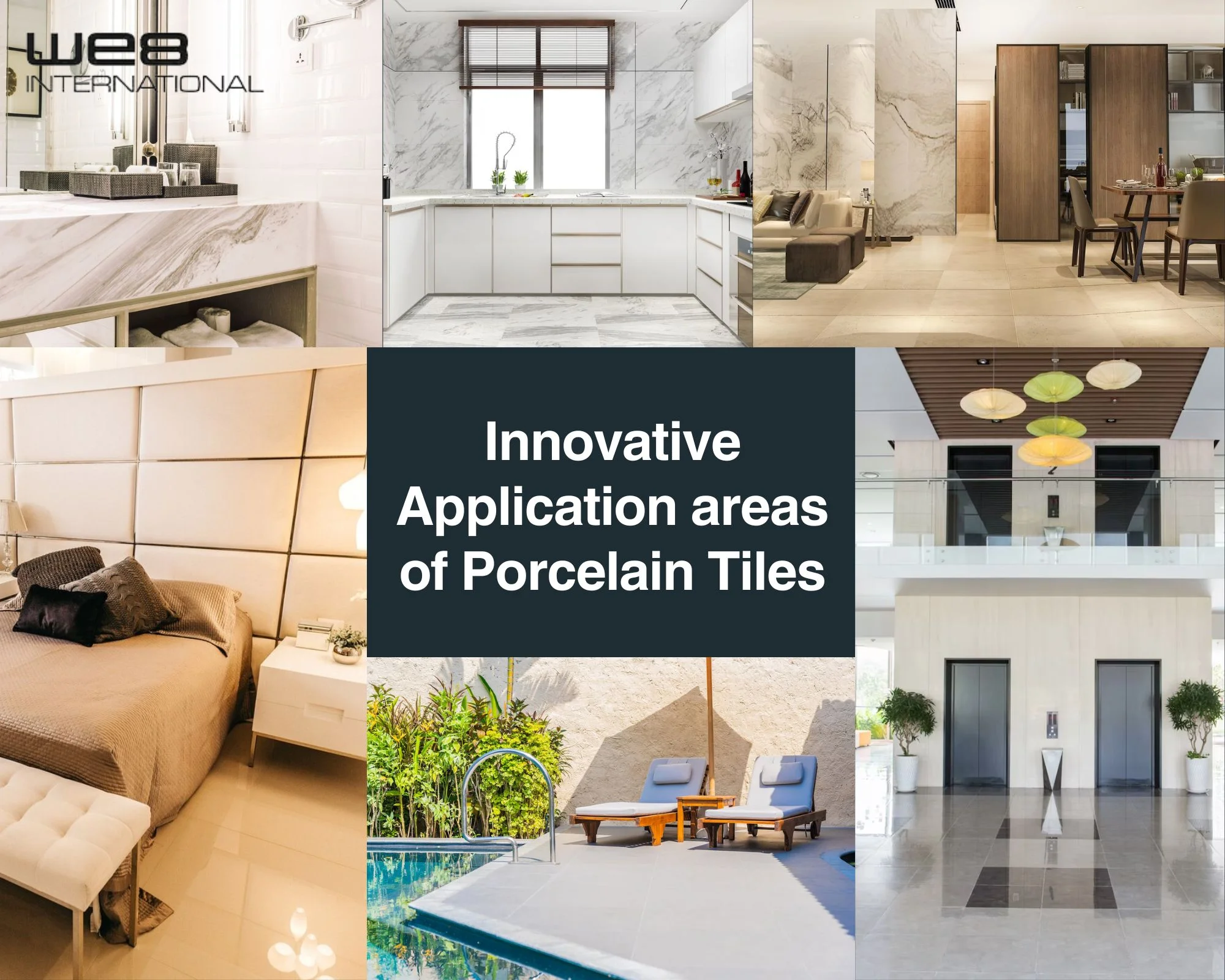 Innovative Application areas of Porcelain Tiles